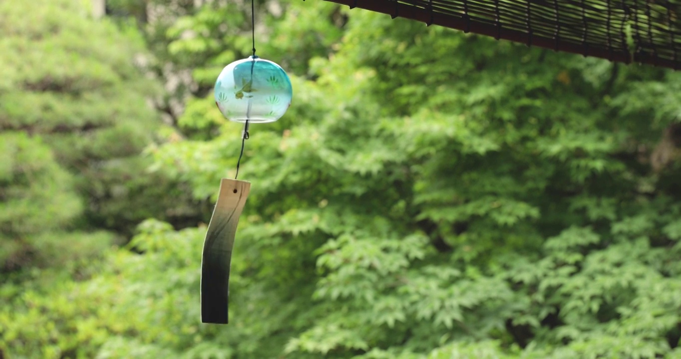 传统日本房子的风铃视频购买