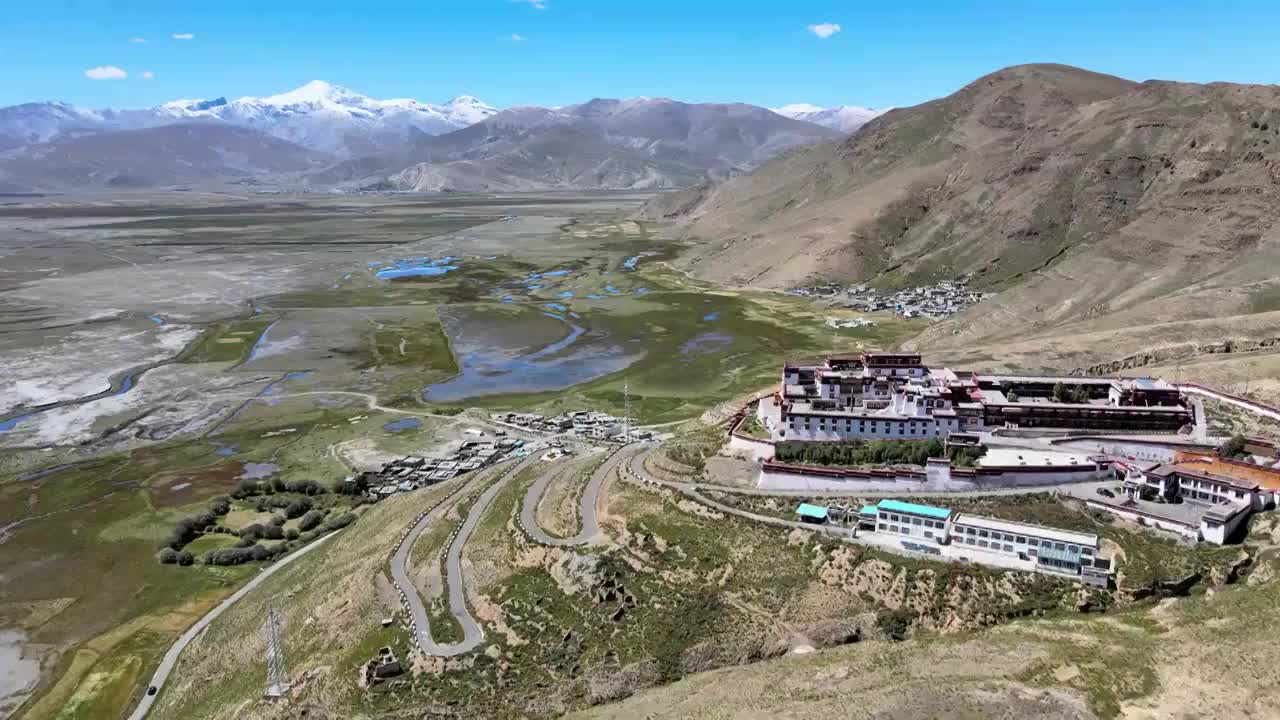 西藏山南地区珍措珍错航拍视频购买