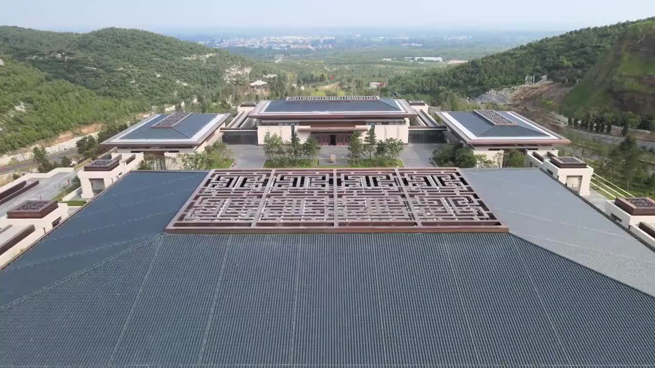 夏日建设中的中国国家版本馆中央总馆视频下载