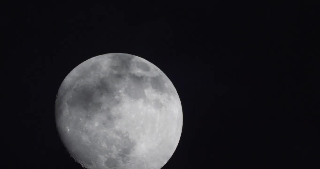 月亮满月乌云上升视频素材