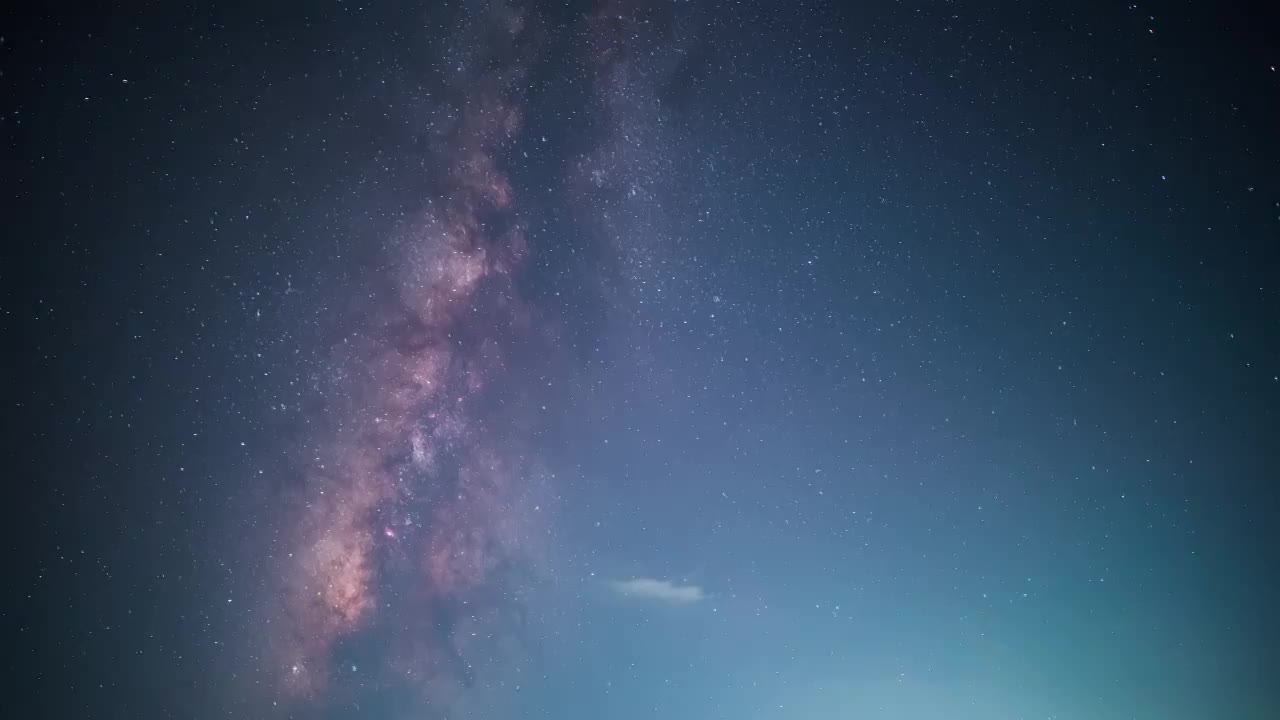 夏季银河星空延时素材视频素材