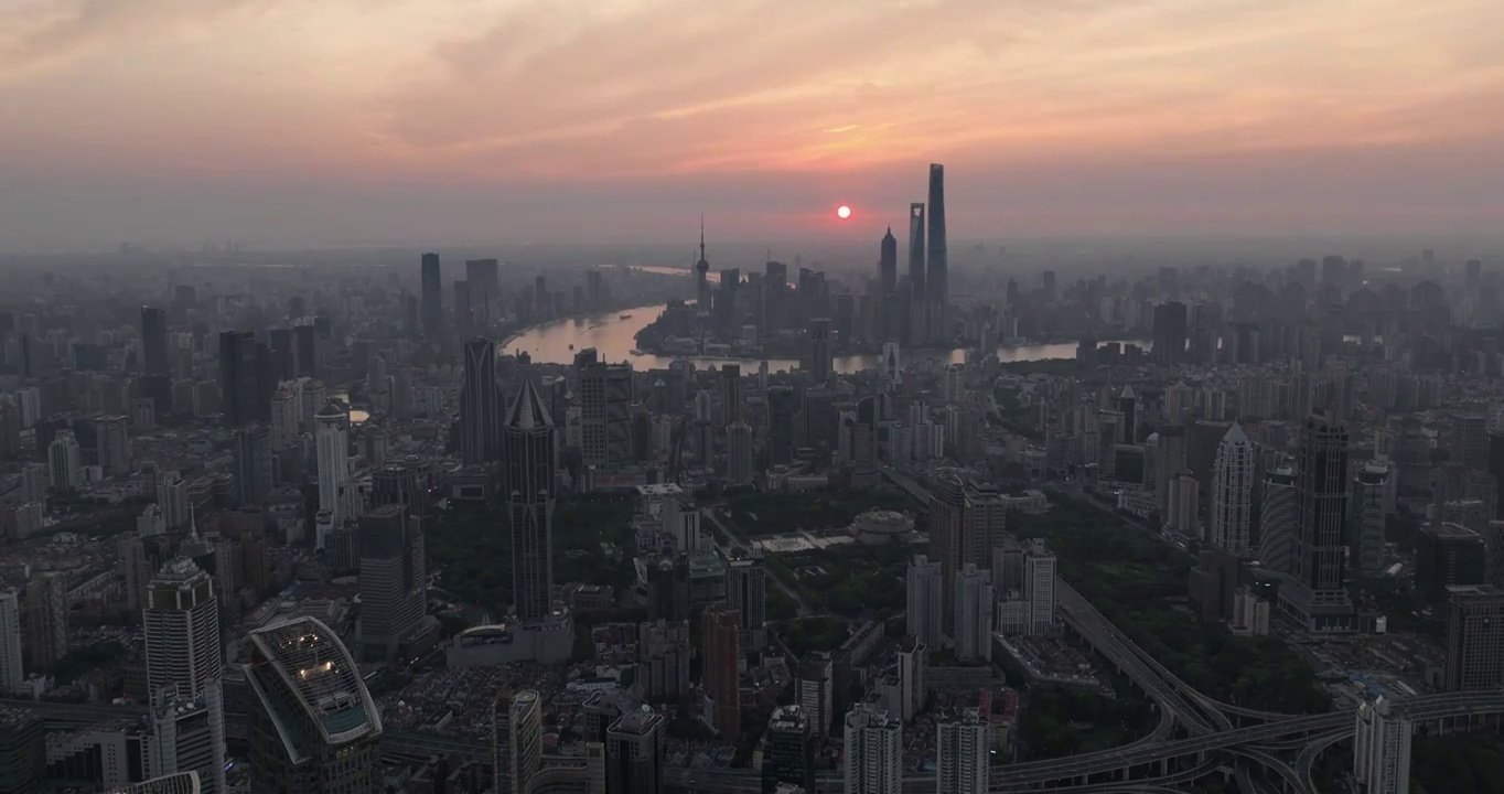 上海日出延时视频素材