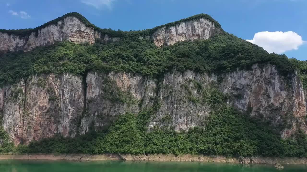 贵州乌江百里画廊夏天风光视频素材