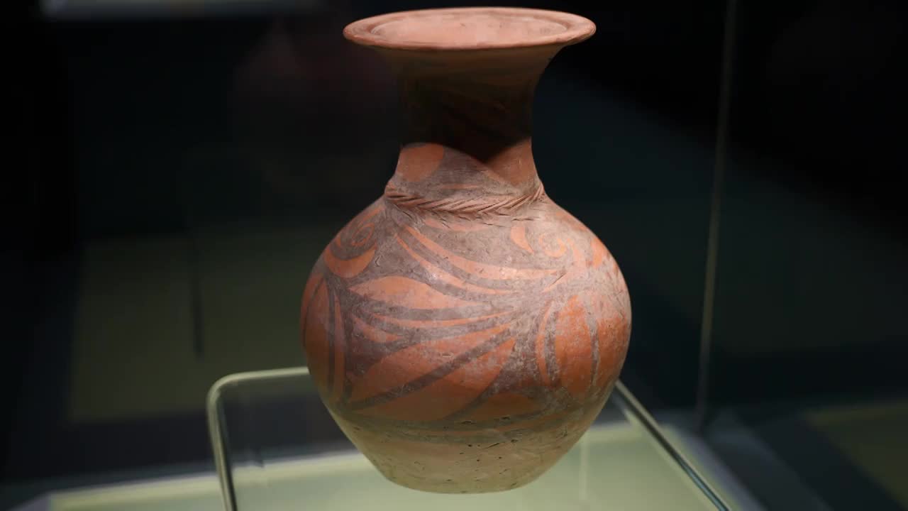 博物馆陶器文物视频下载