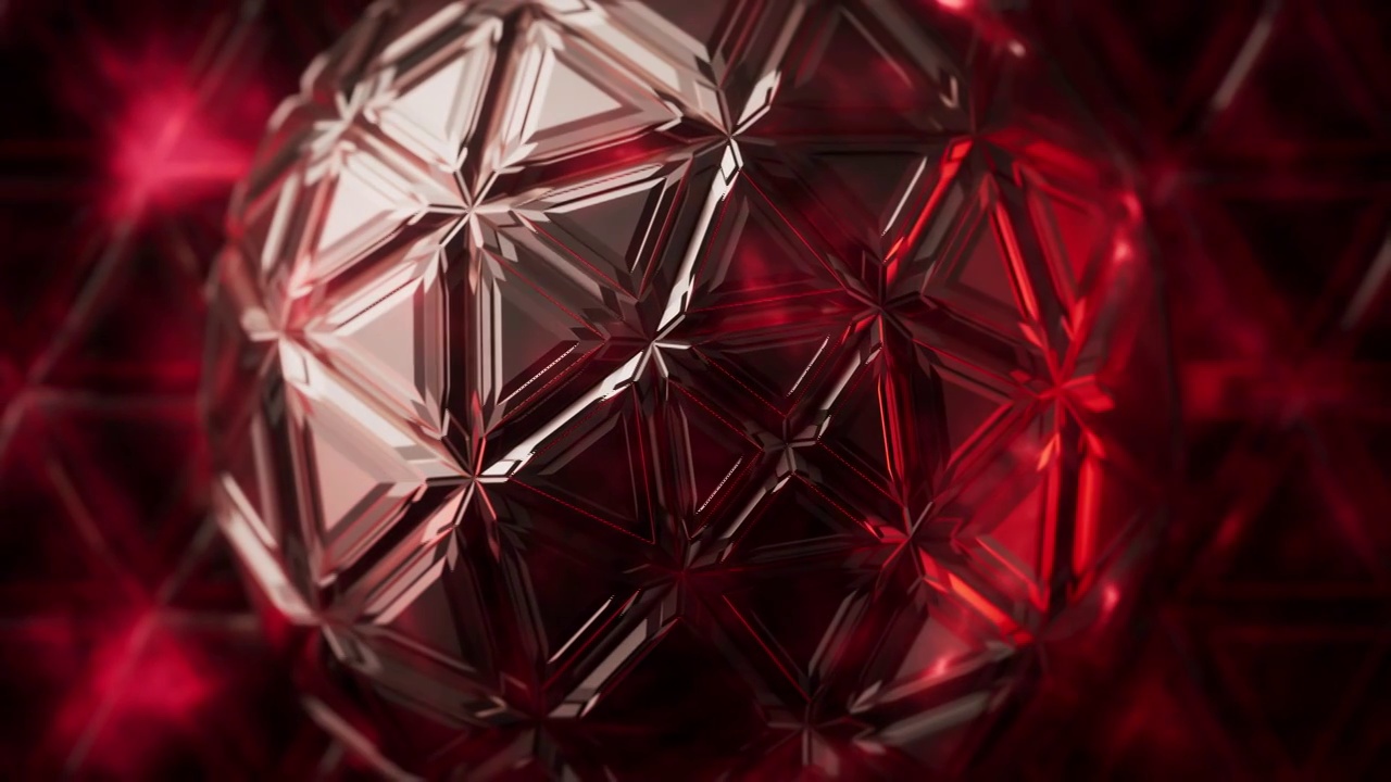 抽象球体结构材料3D渲染视频素材