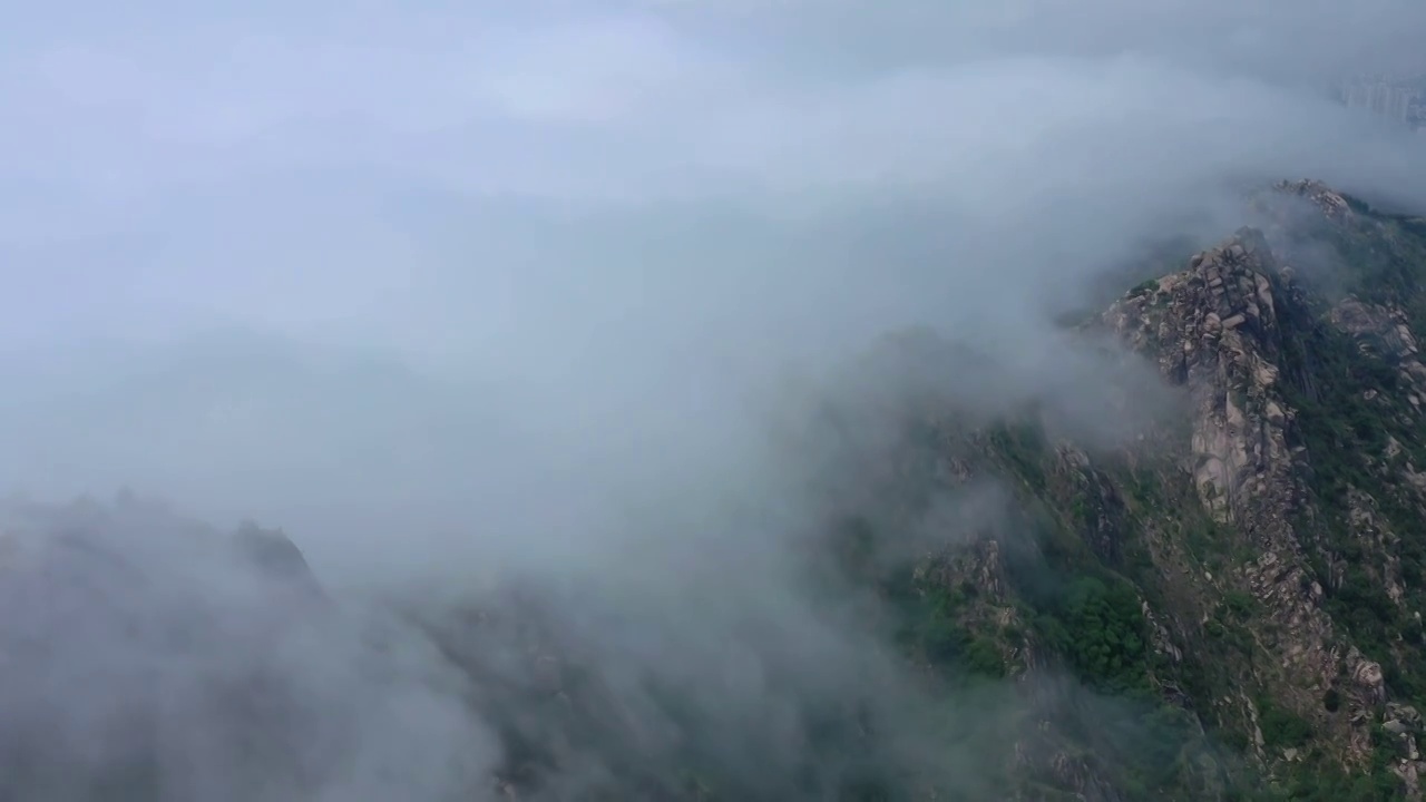 青岛浮山云雾视频素材