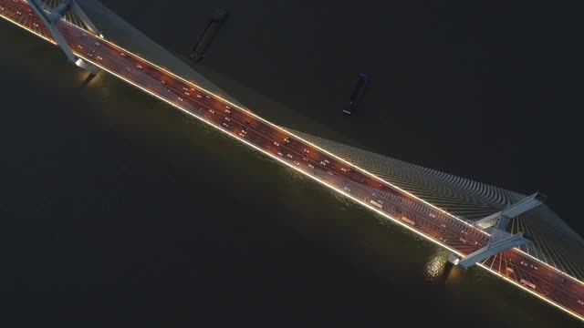 武汉长江二桥航拍视频素材