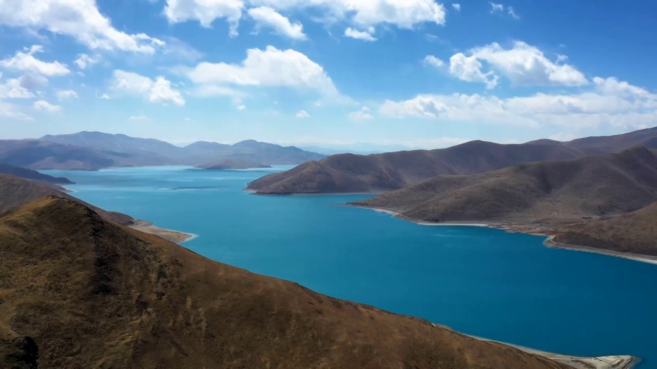 湖泊西藏三大圣湖之羊卓雍错移动延时视频下载
