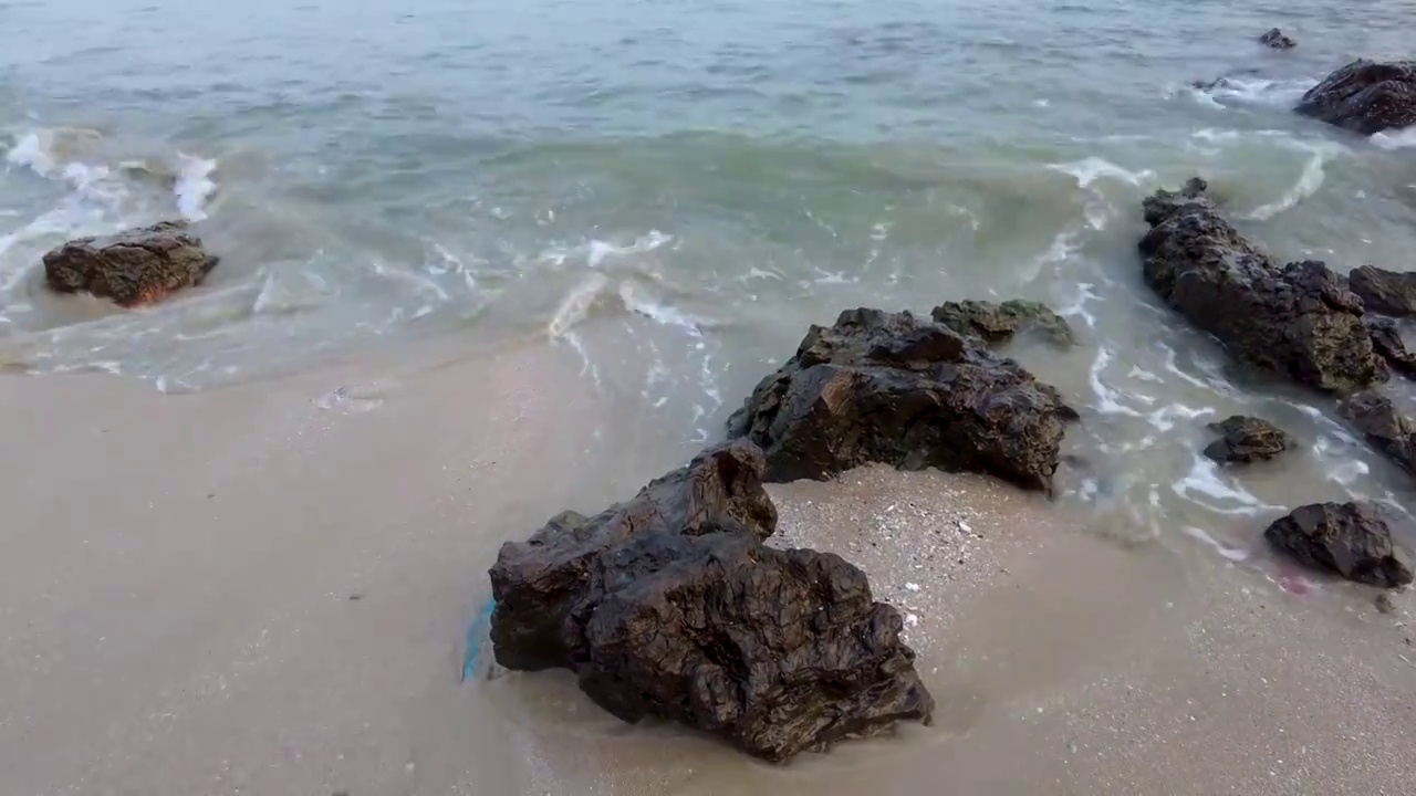 大海礁石自然环境视频下载