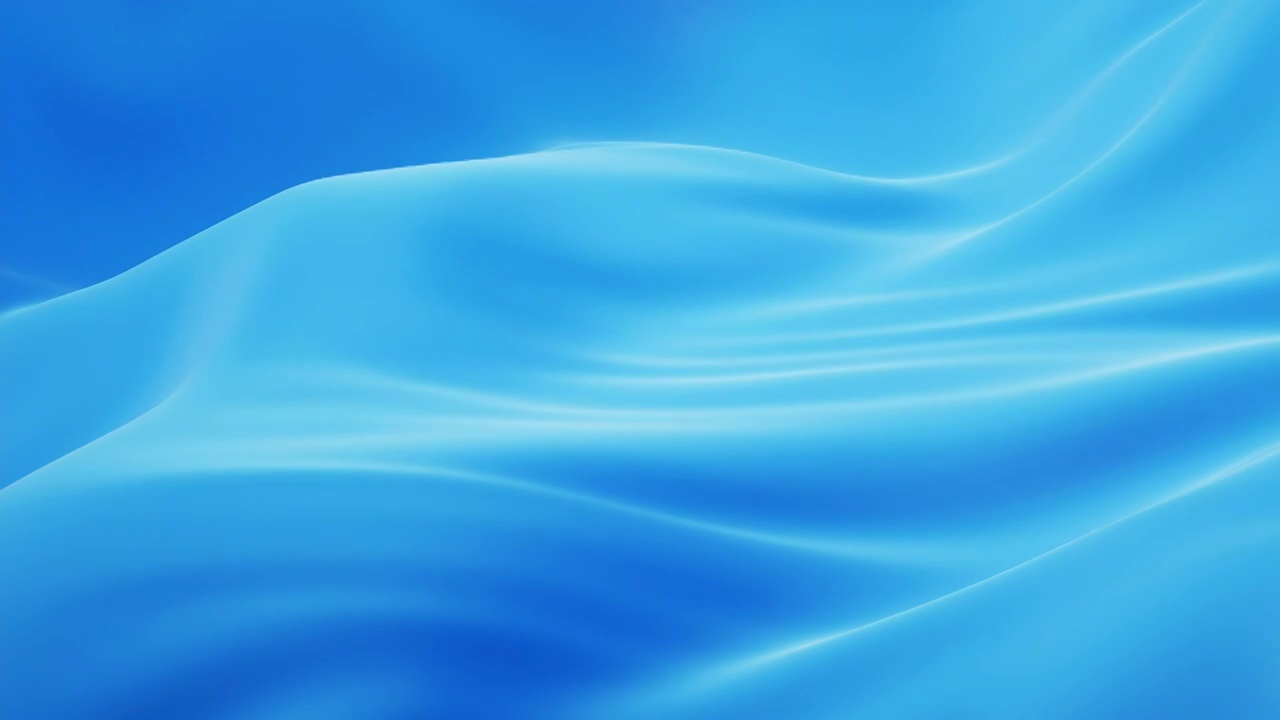 流动的蓝色布料3D渲染视频素材