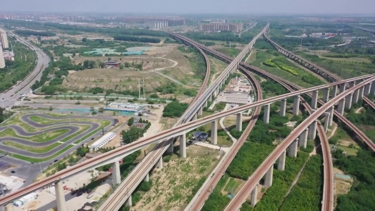 中国的铁路交通发展建设成果（合集）视频素材