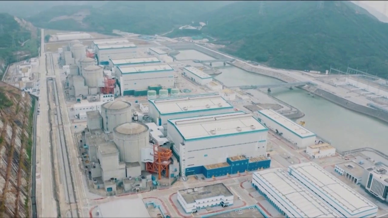 中国多地的核电站多角度（合集）视频素材