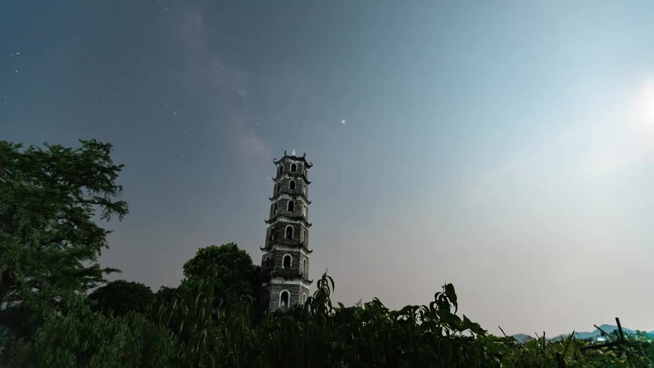 桂林海洋塔銀河视频下载