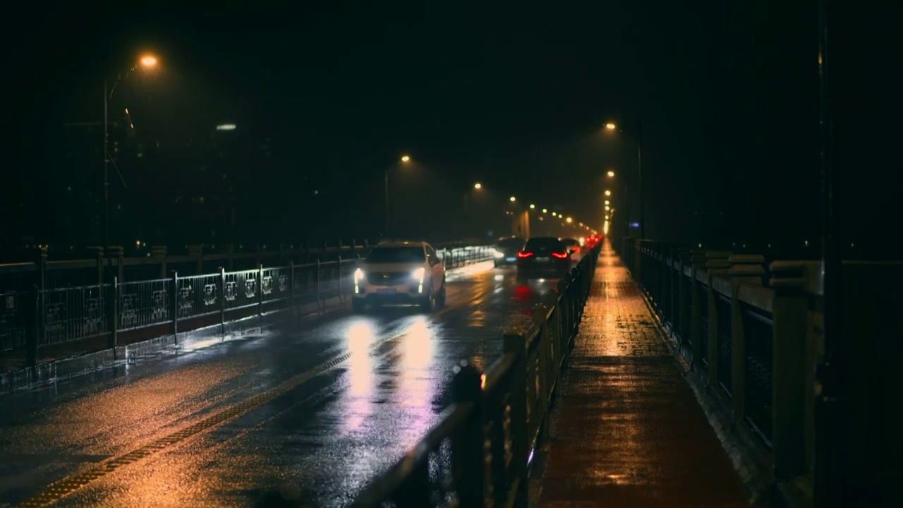 杭州雨夜视频素材