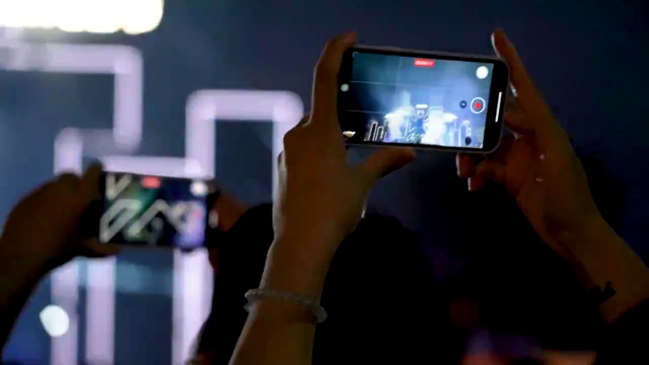 武汉音乐节现场和手机拍摄特写视频素材