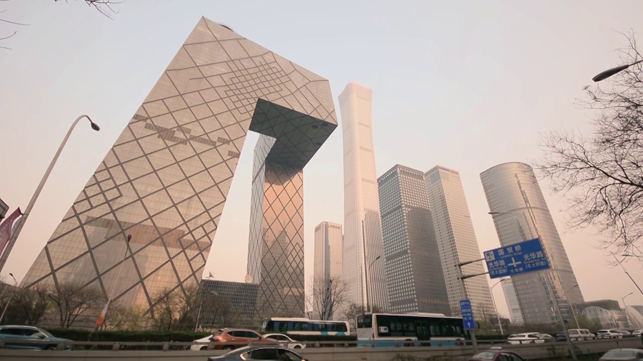 北京CBD高楼大厦实拍（合集）视频下载