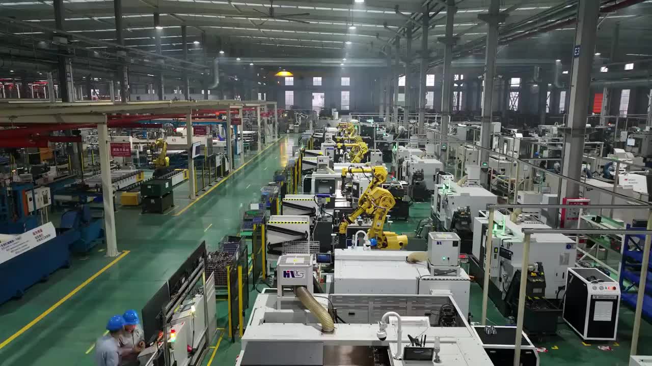 机械加工厂车间视频素材