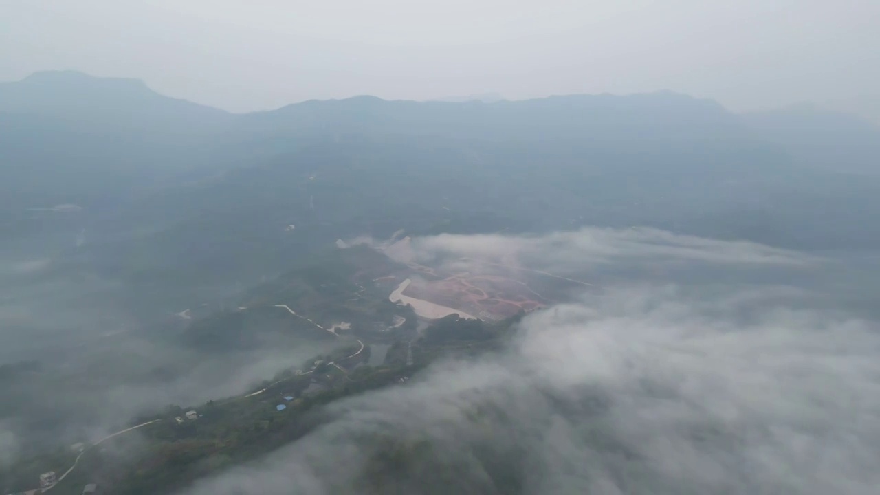 山城云海仙境自然美景航拍视频（合集）视频素材