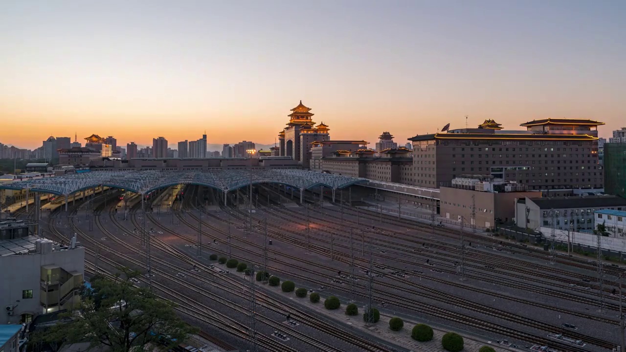 北京西站视频素材