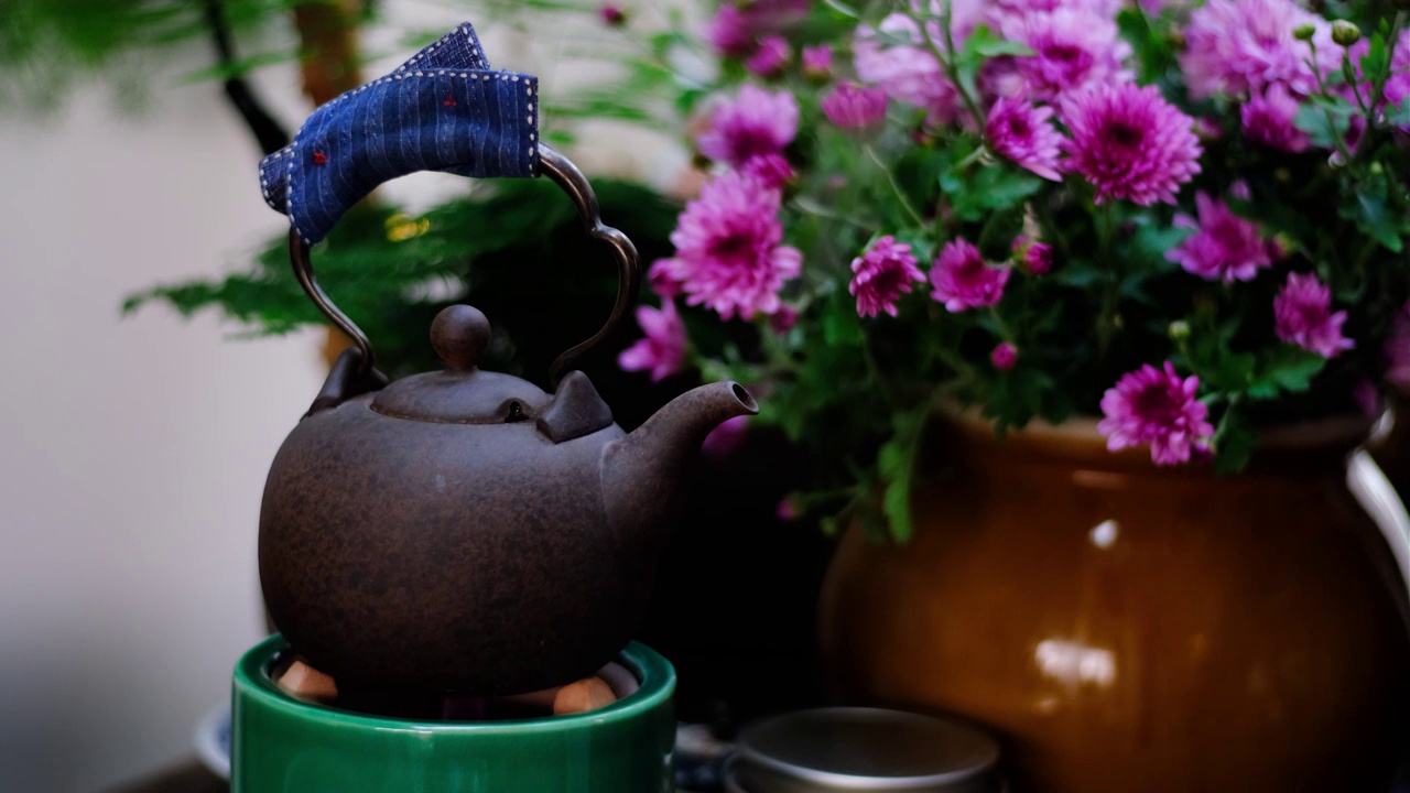 四川省绵阳市罐罐茶，休闲，视频素材