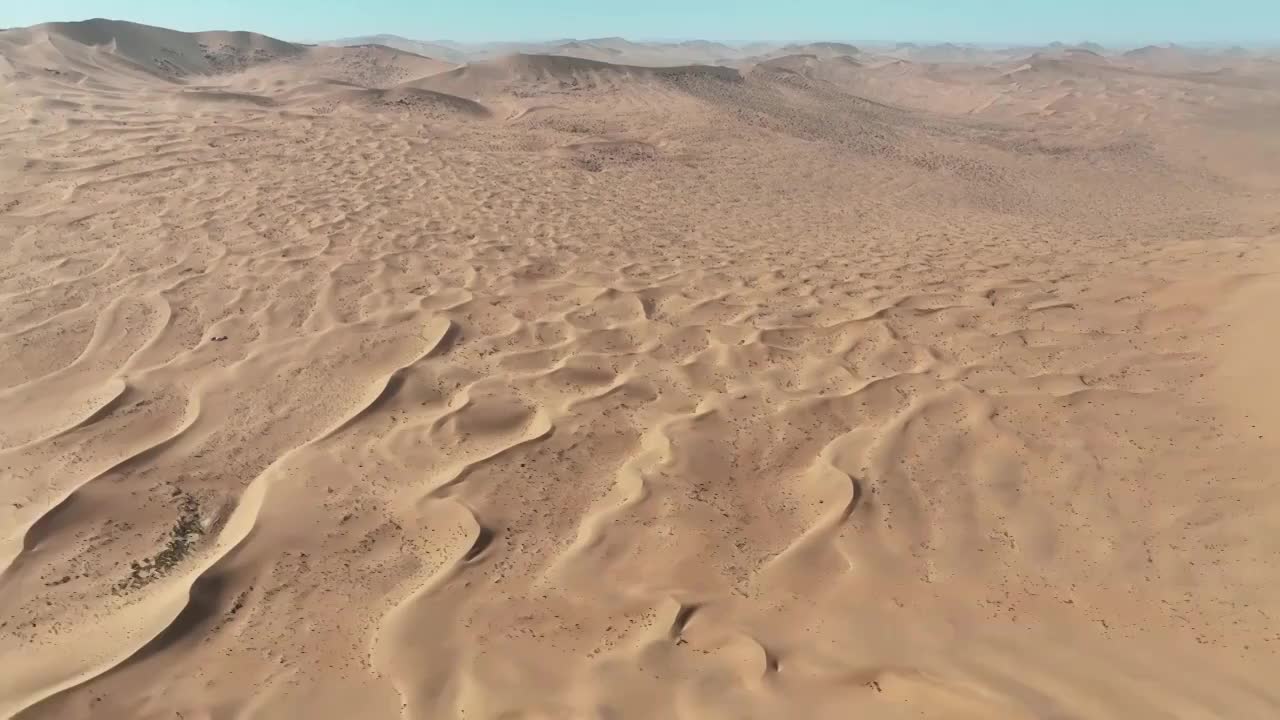 航拍内蒙古巴丹吉林沙漠自然风光（合集）视频素材