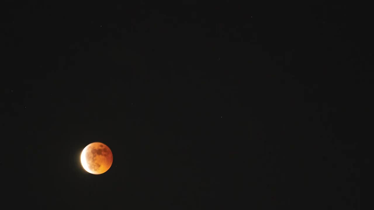 2022年11月8日月红月亮，月全食全过程延时摄影4k合集视频素材