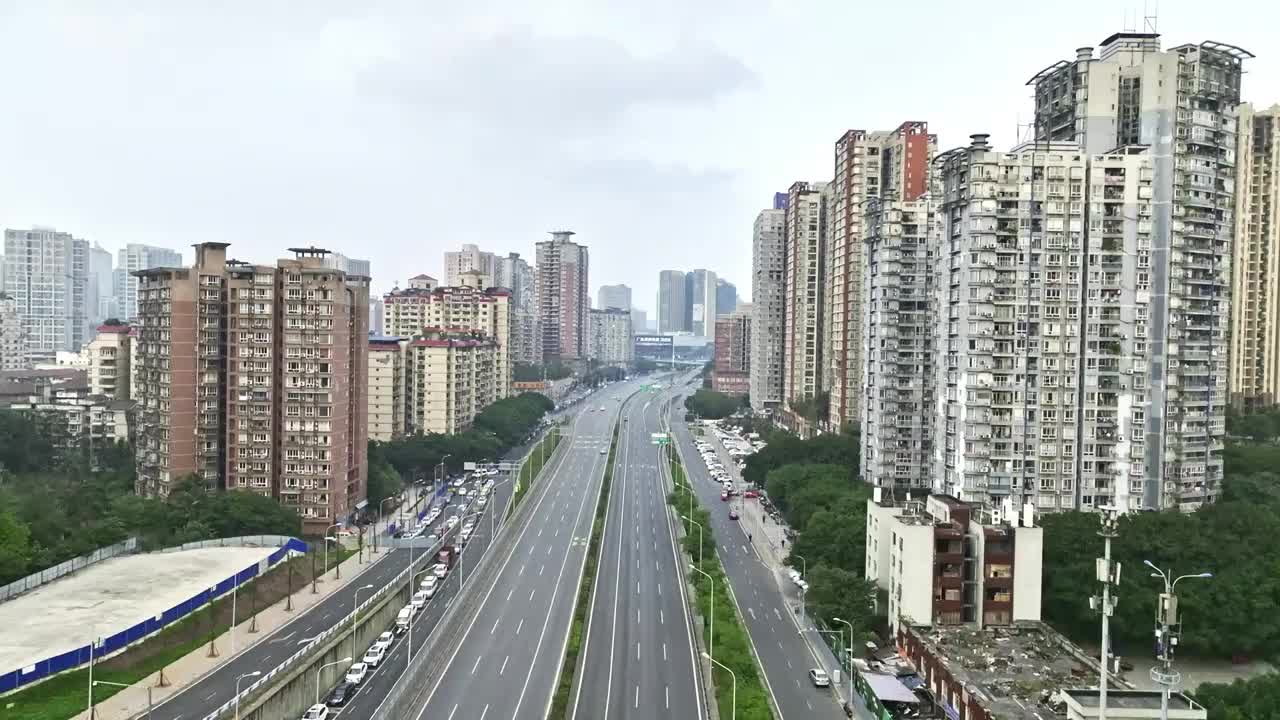 安静的重庆都市街道视频素材