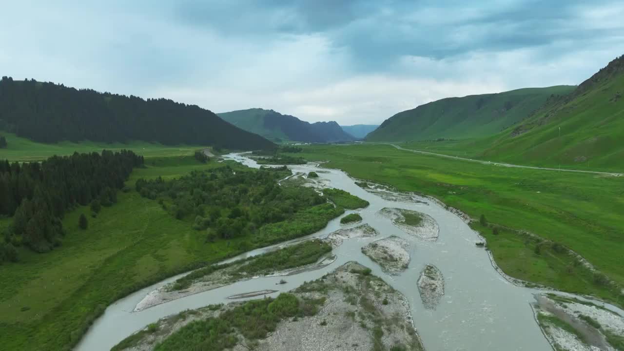 河流山川大自然风景视频素材