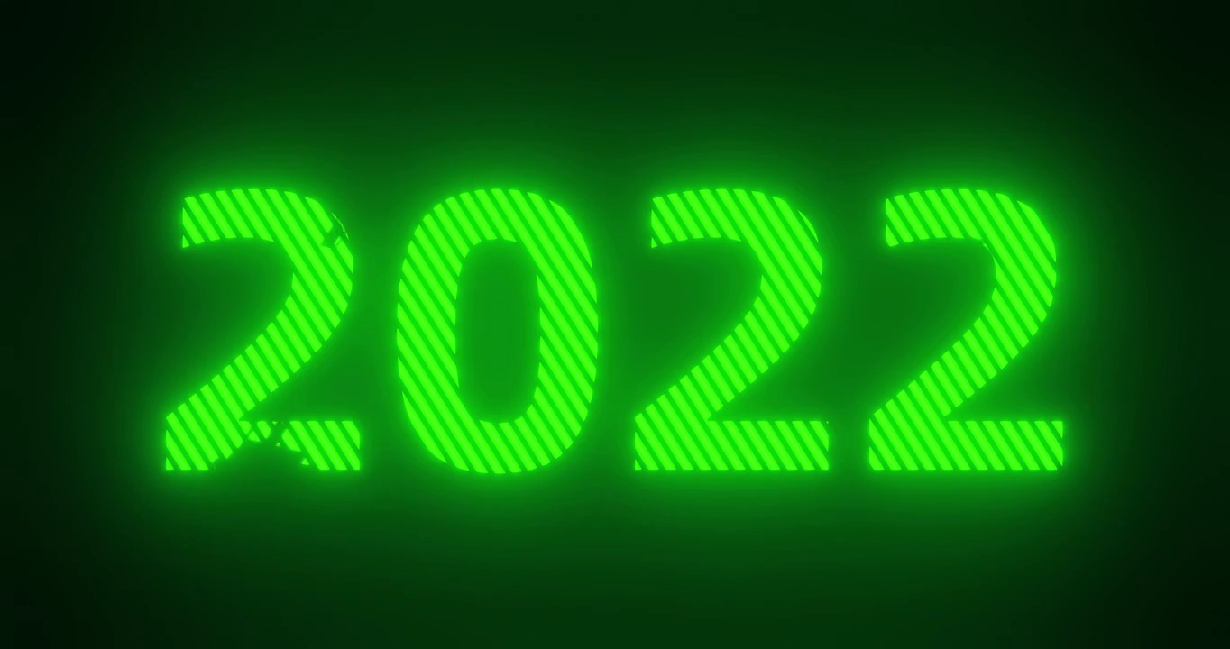 动画文字：2022年转化为2023年视频素材