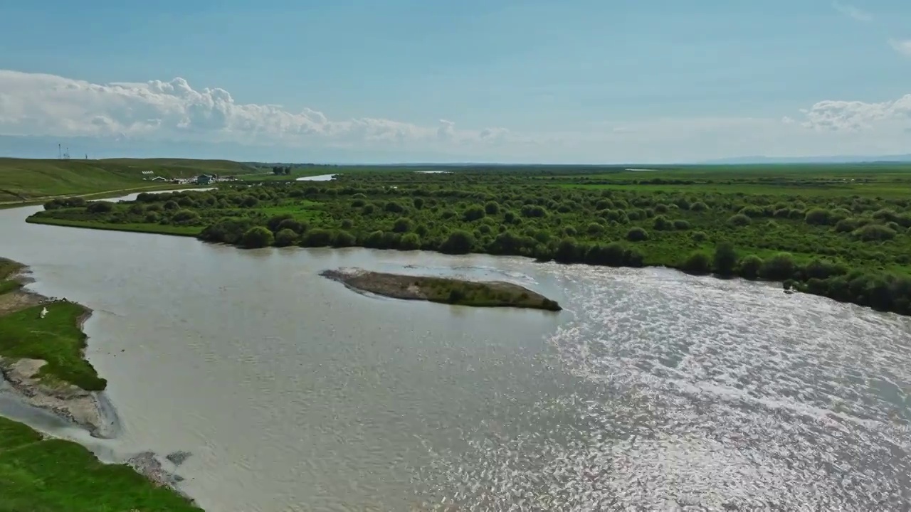 河流山川大自然风景视频素材
