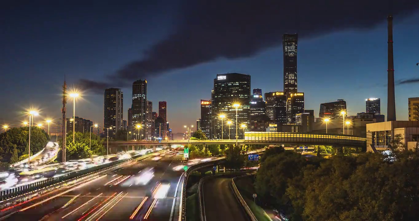 【4K】北京城市夜景交通视频下载