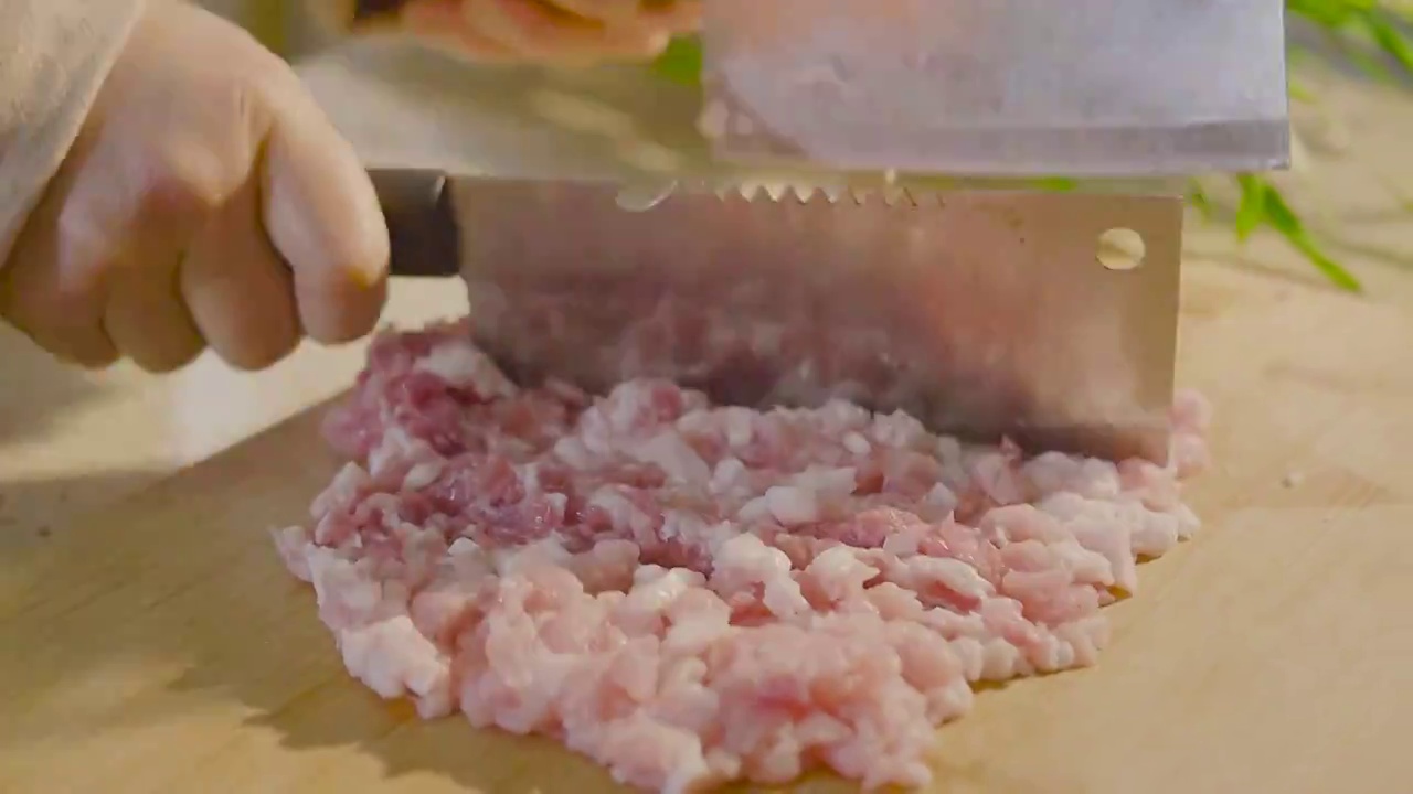 切猪肉选编视频素材