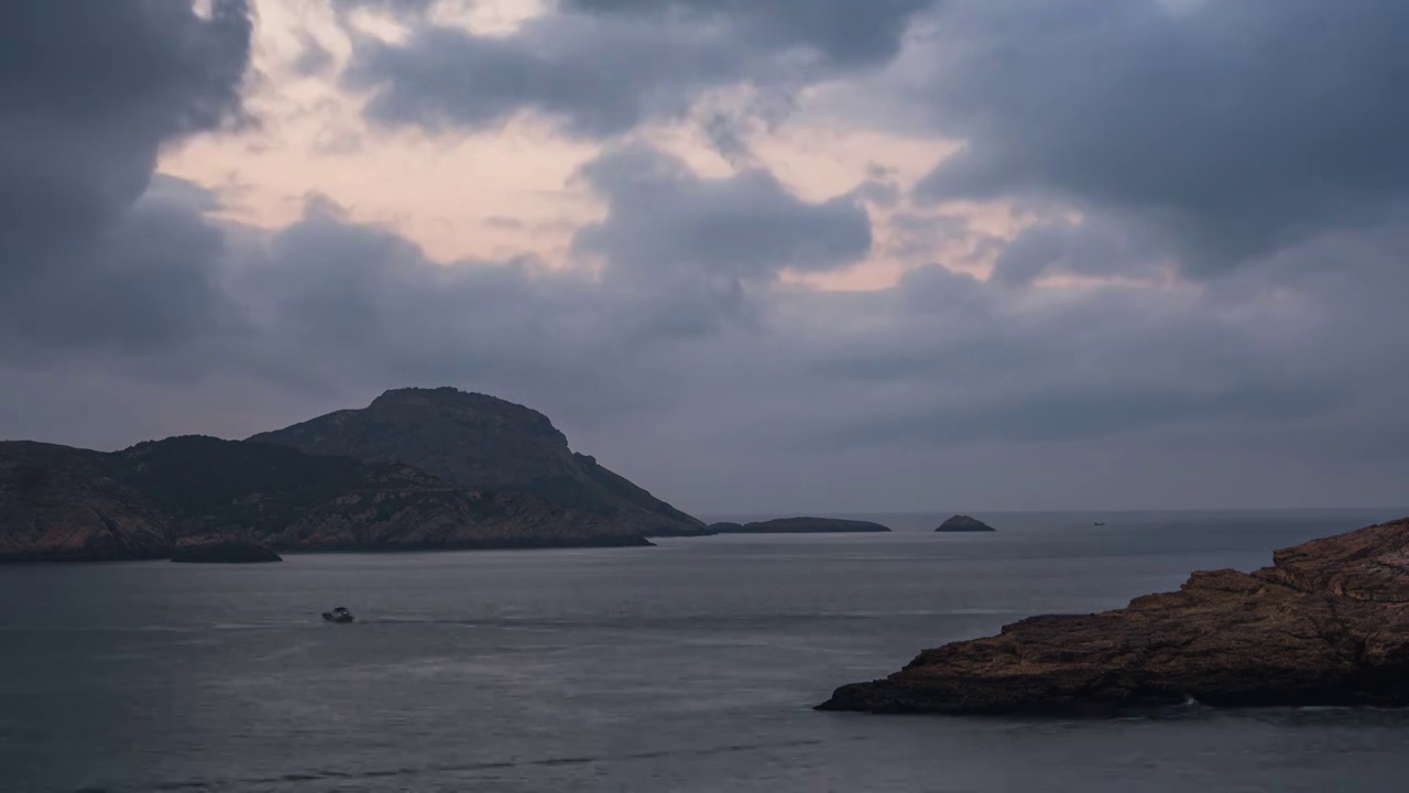 8K30P福建台山岛沿海风光延时视频视频素材