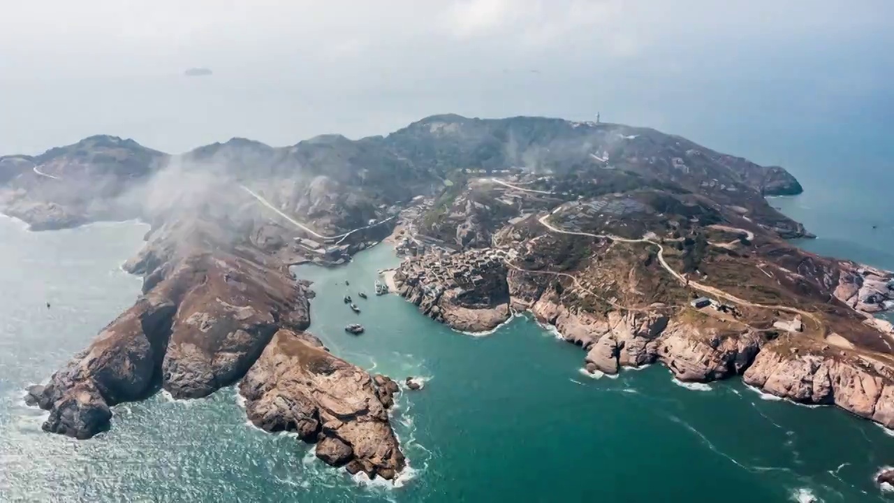 4K30P福建台山岛沿海风光延时视频视频素材