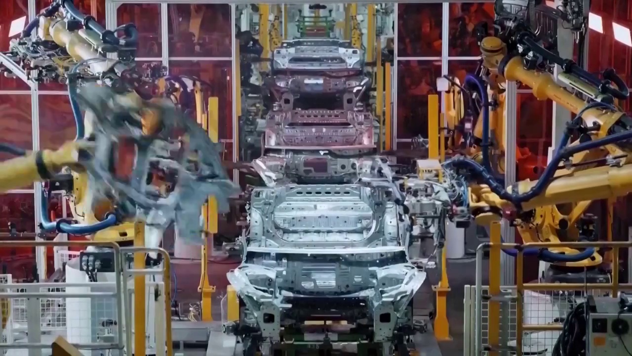 中国汽车工业新能源汽车高科技自动化生产线（选编）视频下载