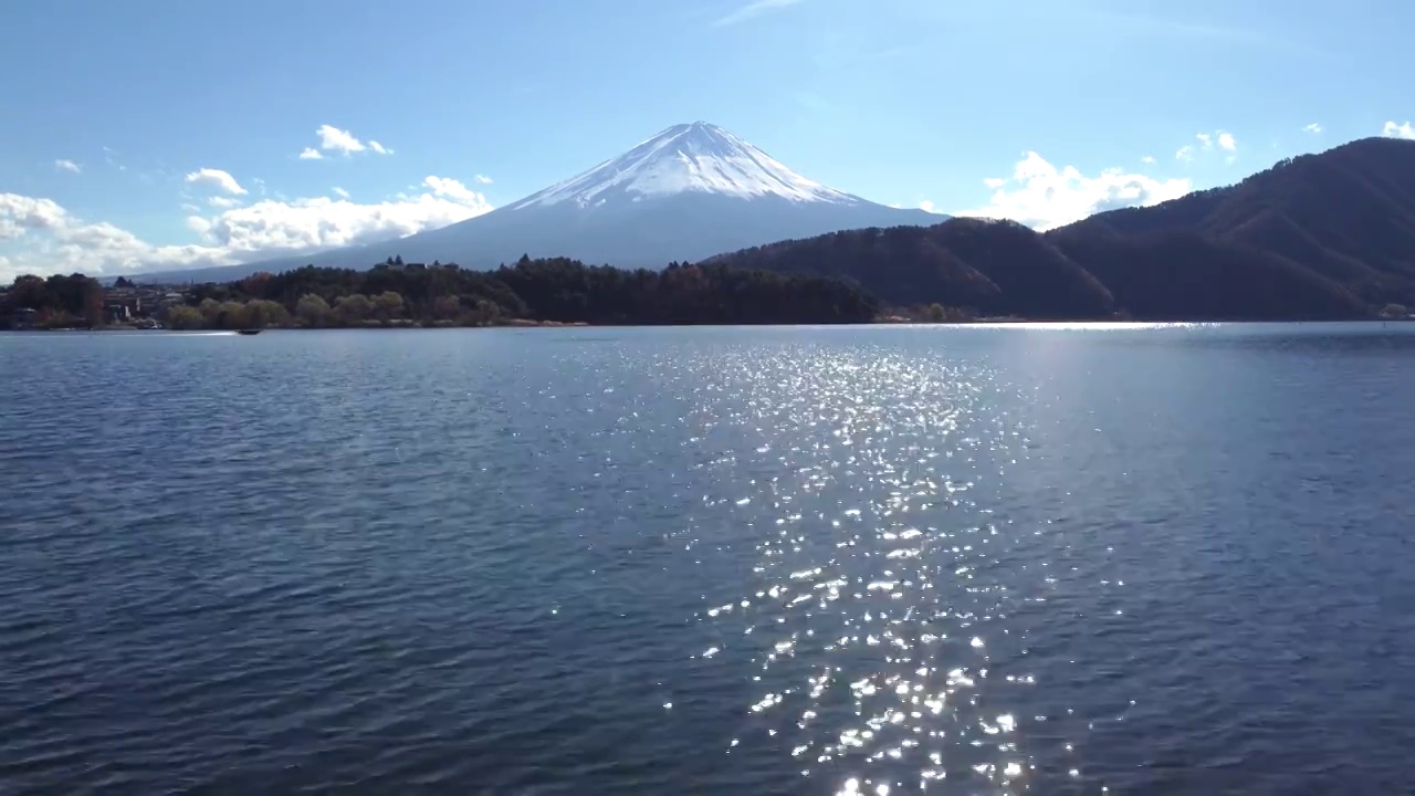富士山河口湖景色视频下载