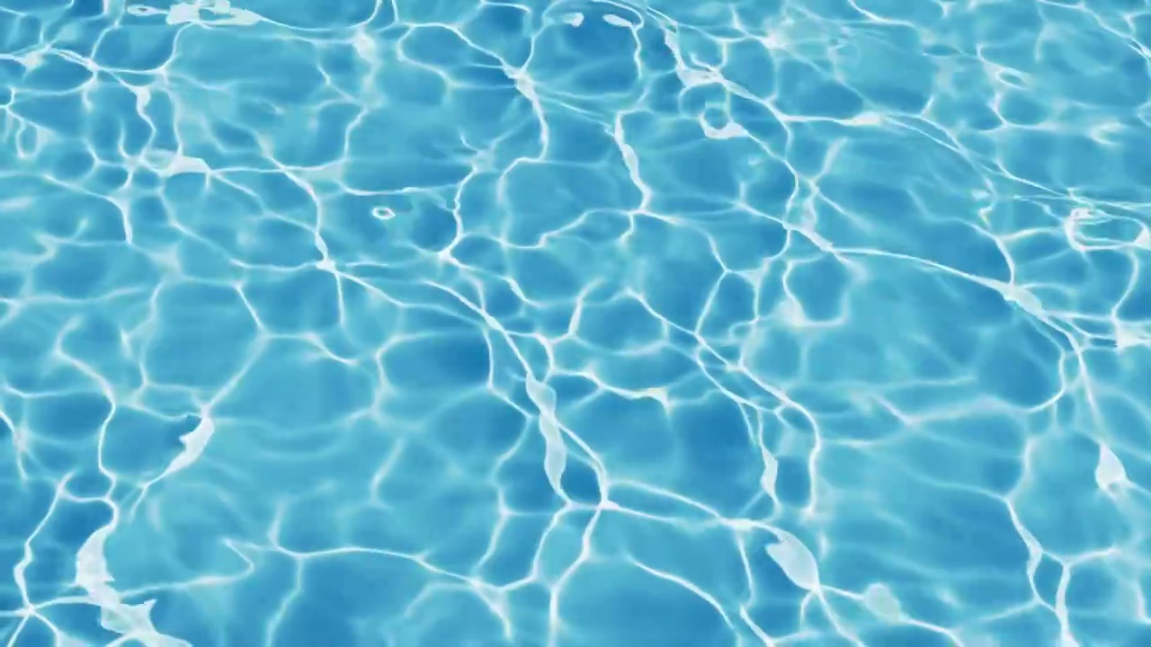 波光粼粼的水面与焦散循环动画3D渲染视频素材