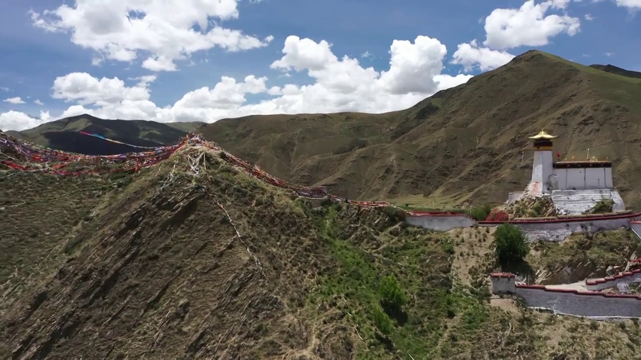 西藏第一座宫殿雍布拉康视频素材
