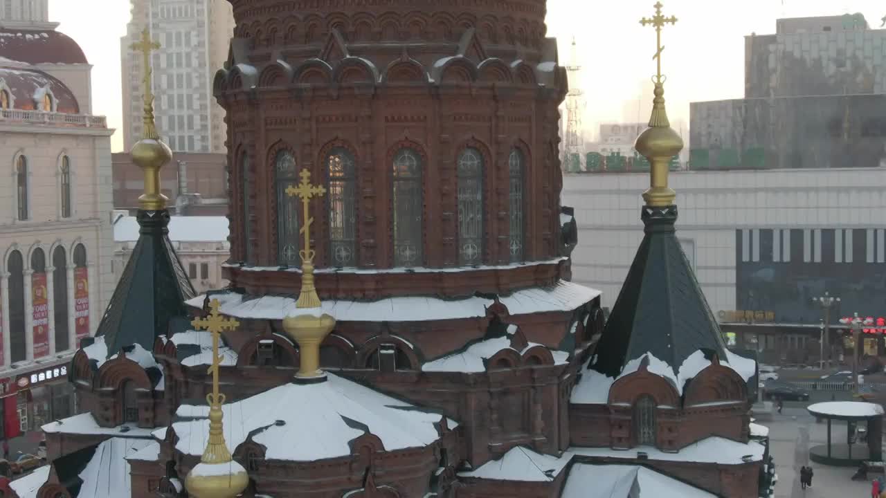 圣索菲亚大教堂 雪视频下载