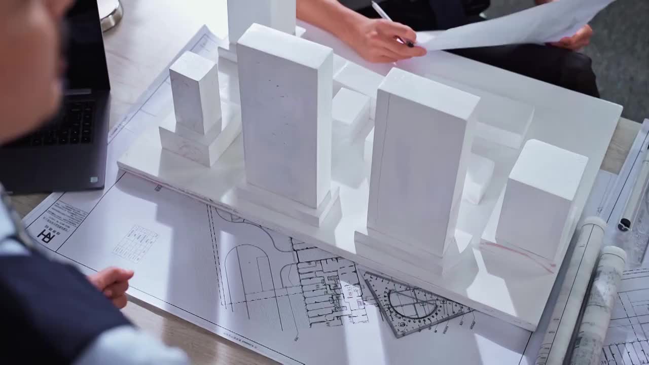 建筑模型和图纸视频下载