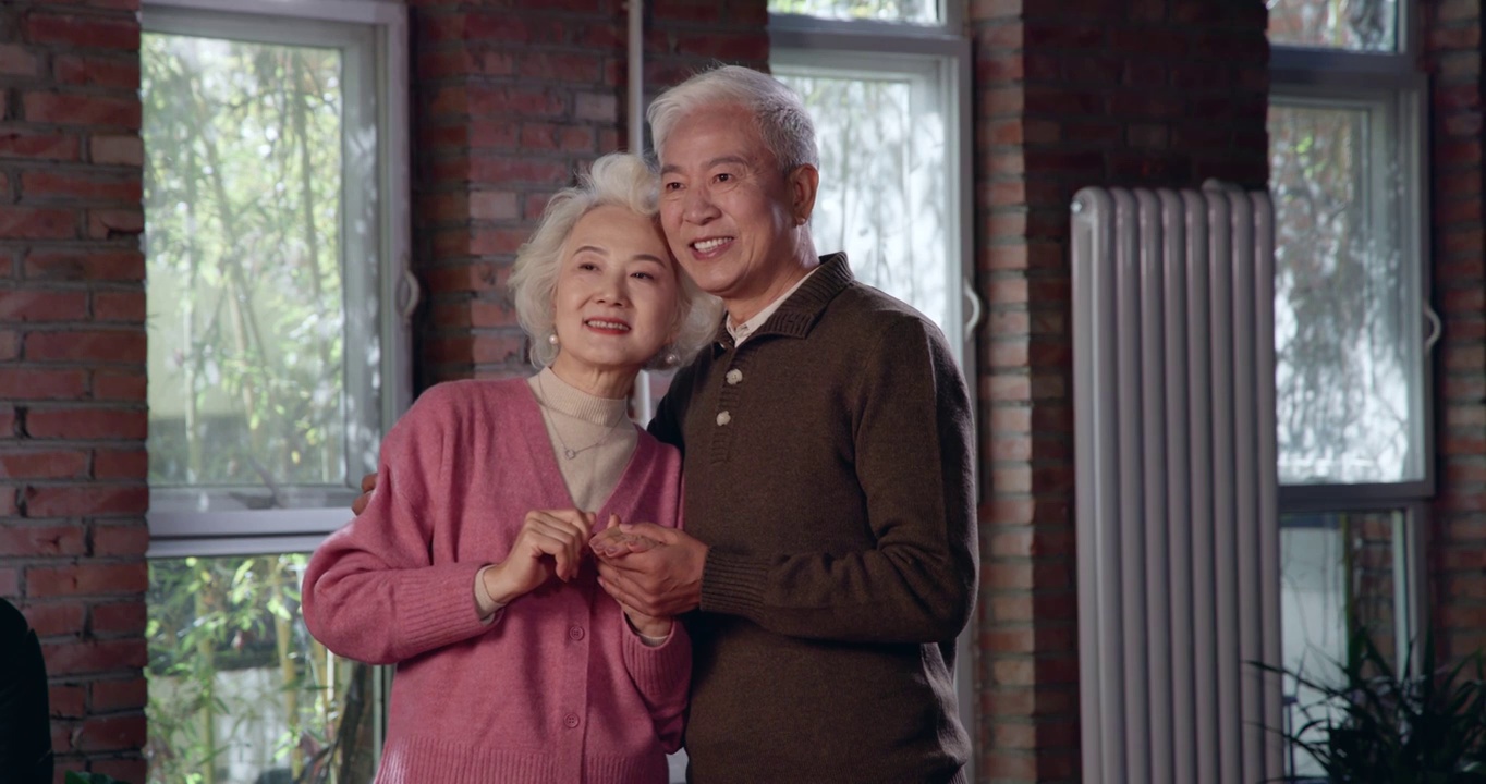 幸福的老年夫妇视频素材