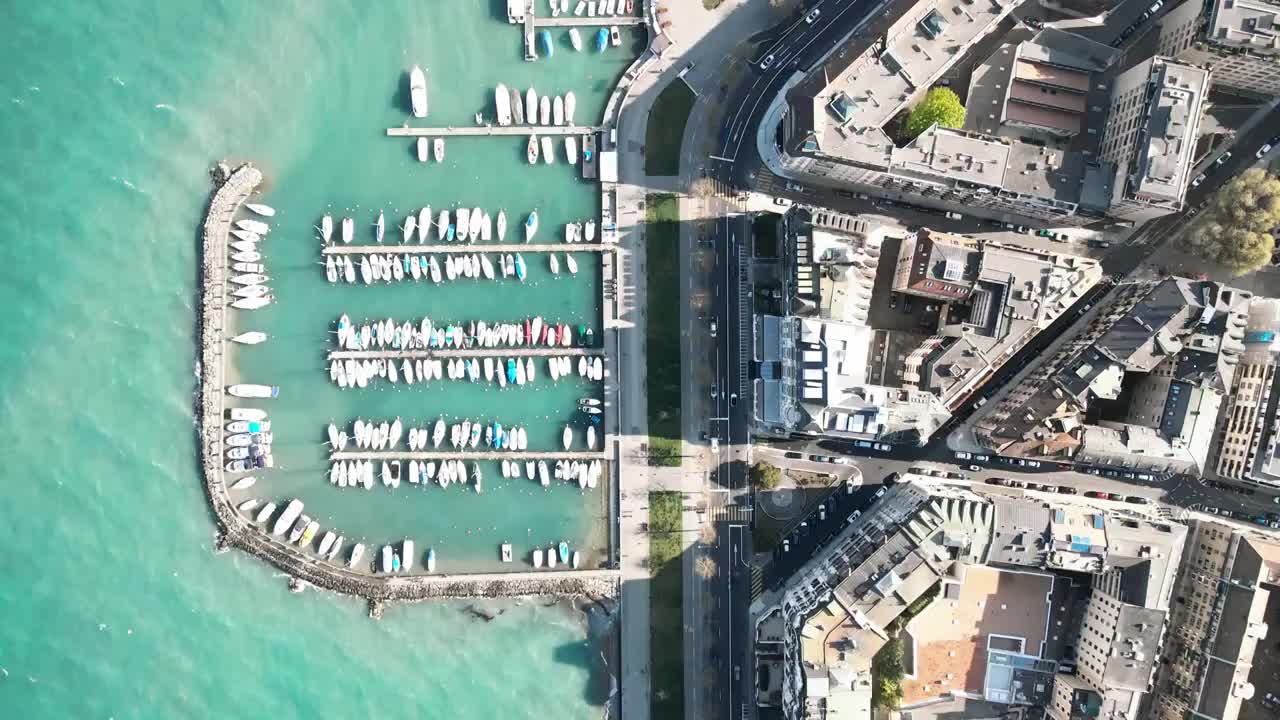 航拍瑞士日内瓦视频素材