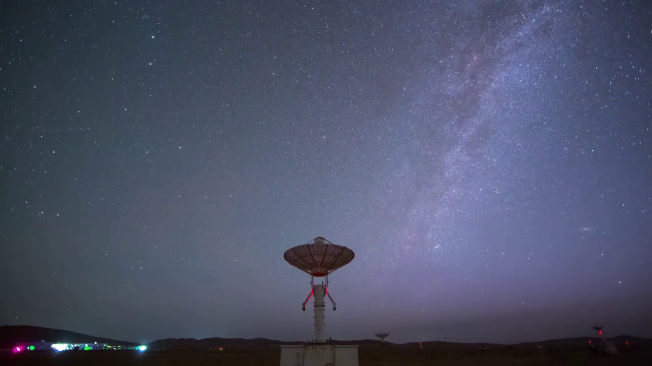 星空延时：天文望远镜宇宙探测与斗转星移视频下载