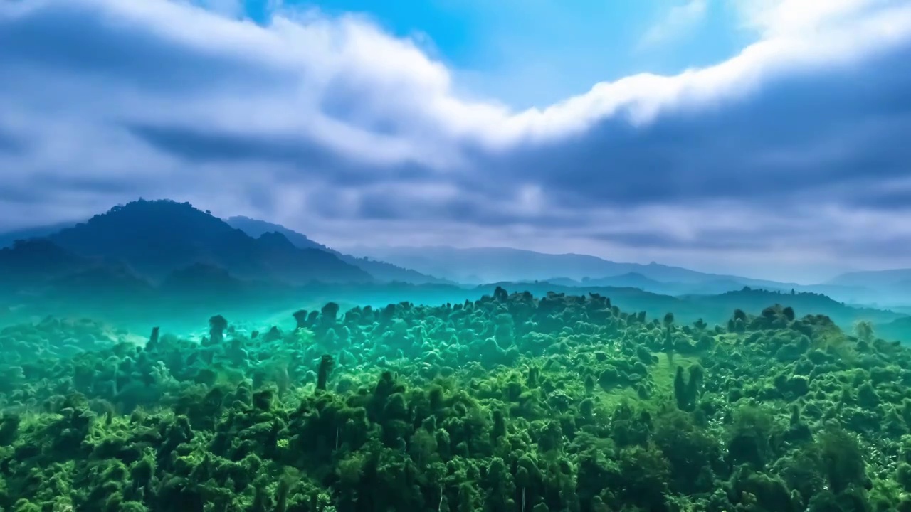 云南西双版纳中科院植物园热带雨林延时视频素材
