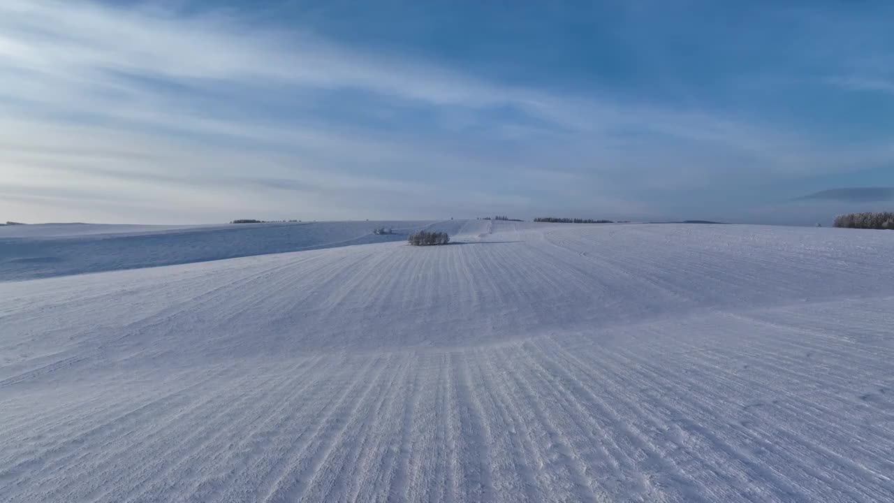 航拍呼伦贝尔雪域雪原视频下载