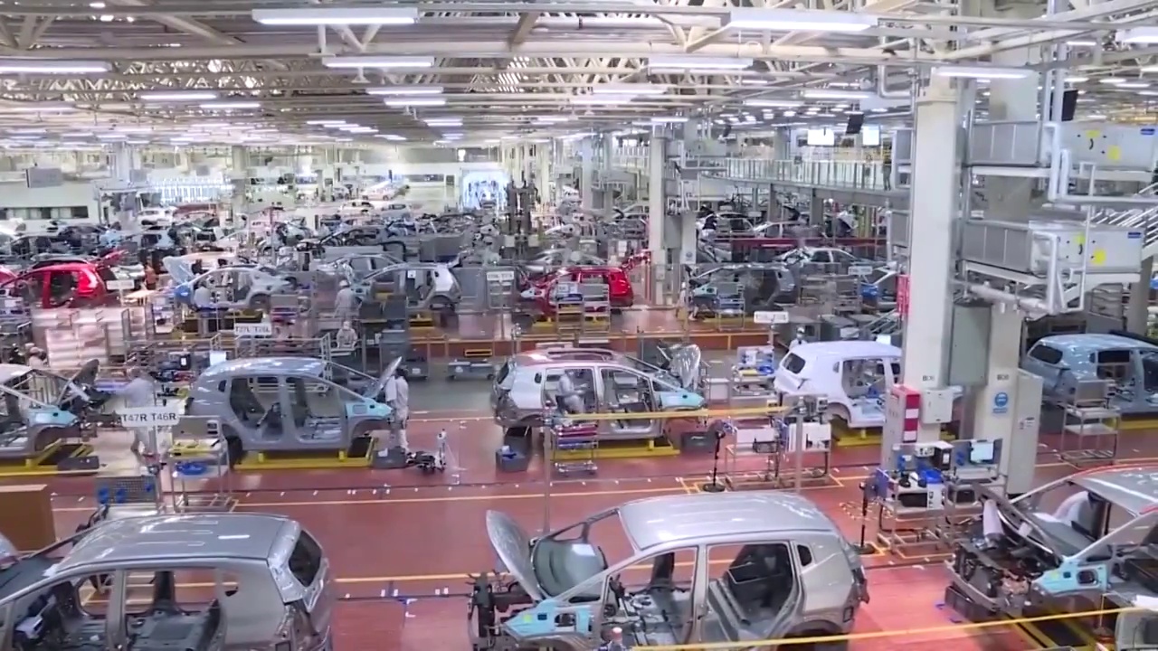 中国汽车工业生产工厂高科技自动化流水线生产线（选编）视频下载