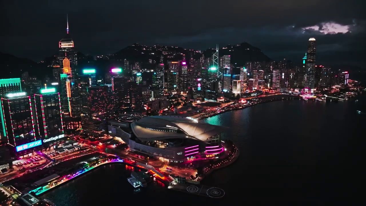 香港风光夜景延时视频下载