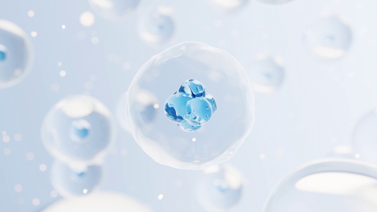 微观细胞结构生物科技概念3D渲染视频下载