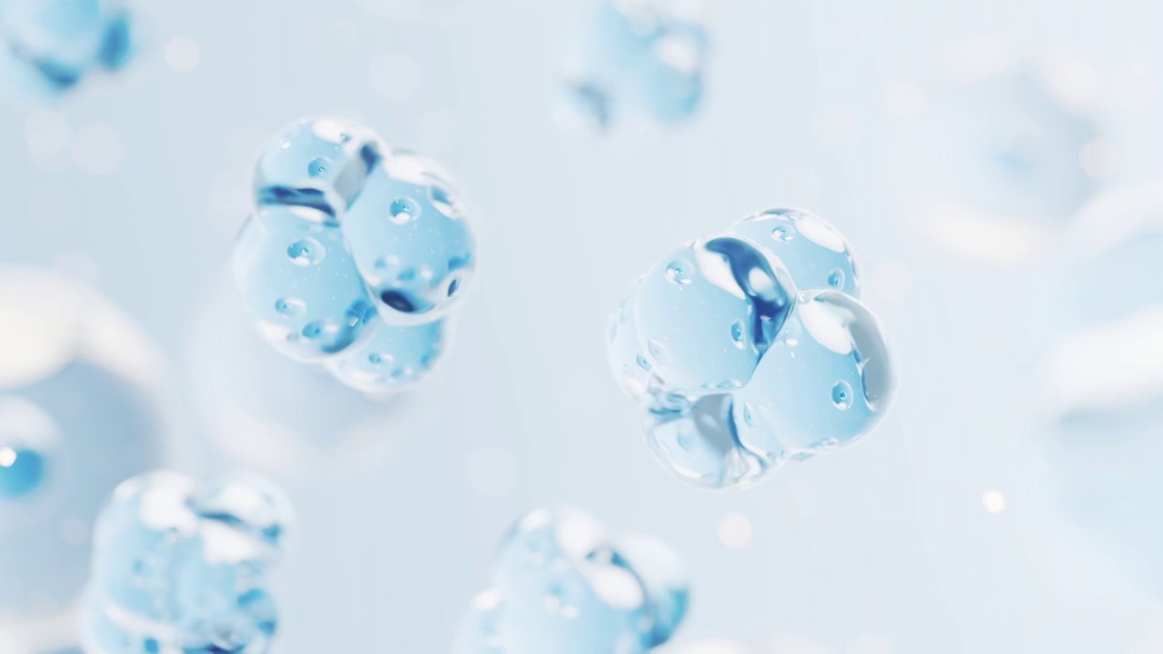 微观细胞结构生物科技概念3D渲染视频下载