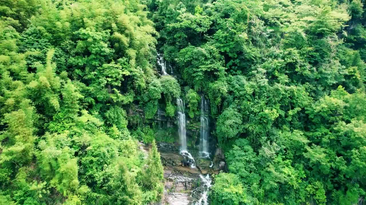 高山流水岩石瀑布生态青山绿水（合集）视频下载